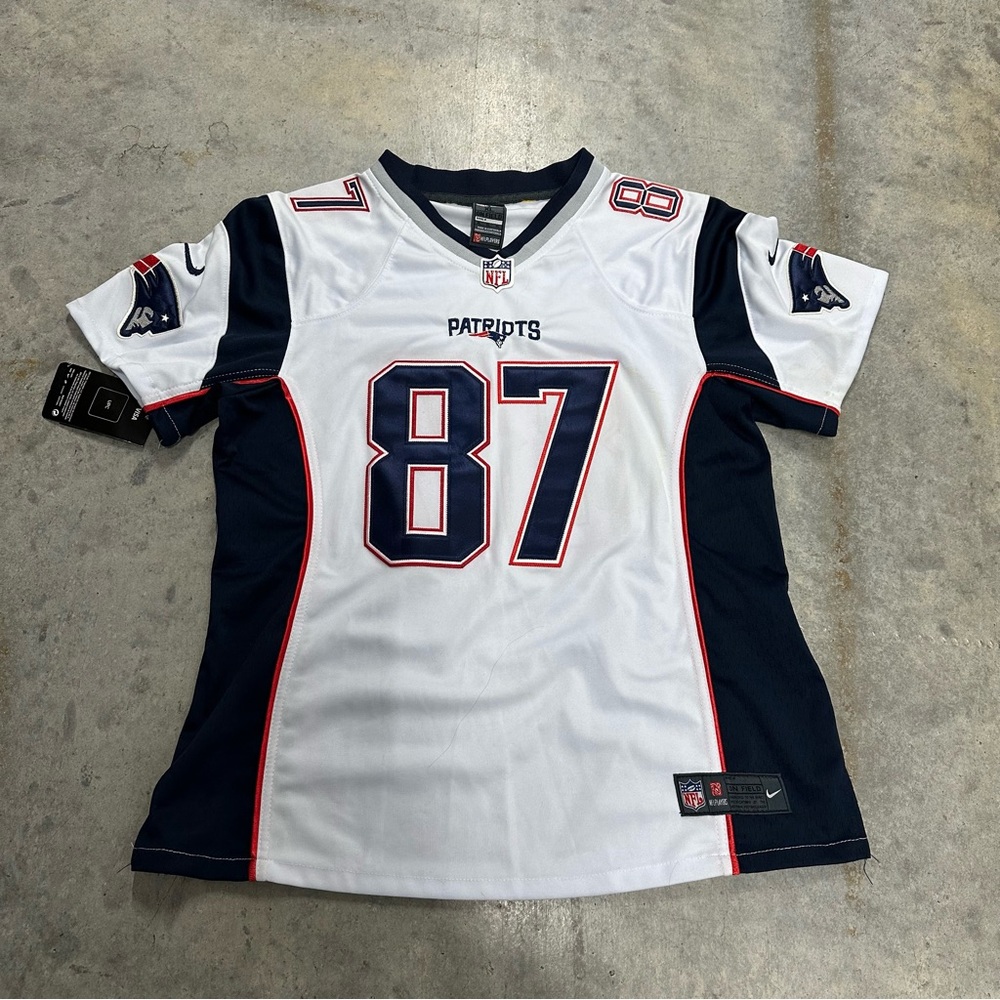 NWT Nike Patriots On Field Away Jersey Gronkowski #87
